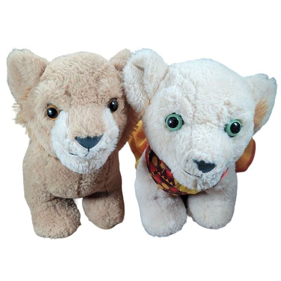 Lion King Plush Simba Nala Build A Bear Disney Stuffed Animals Music Heartbeat - Picture 1 of 12